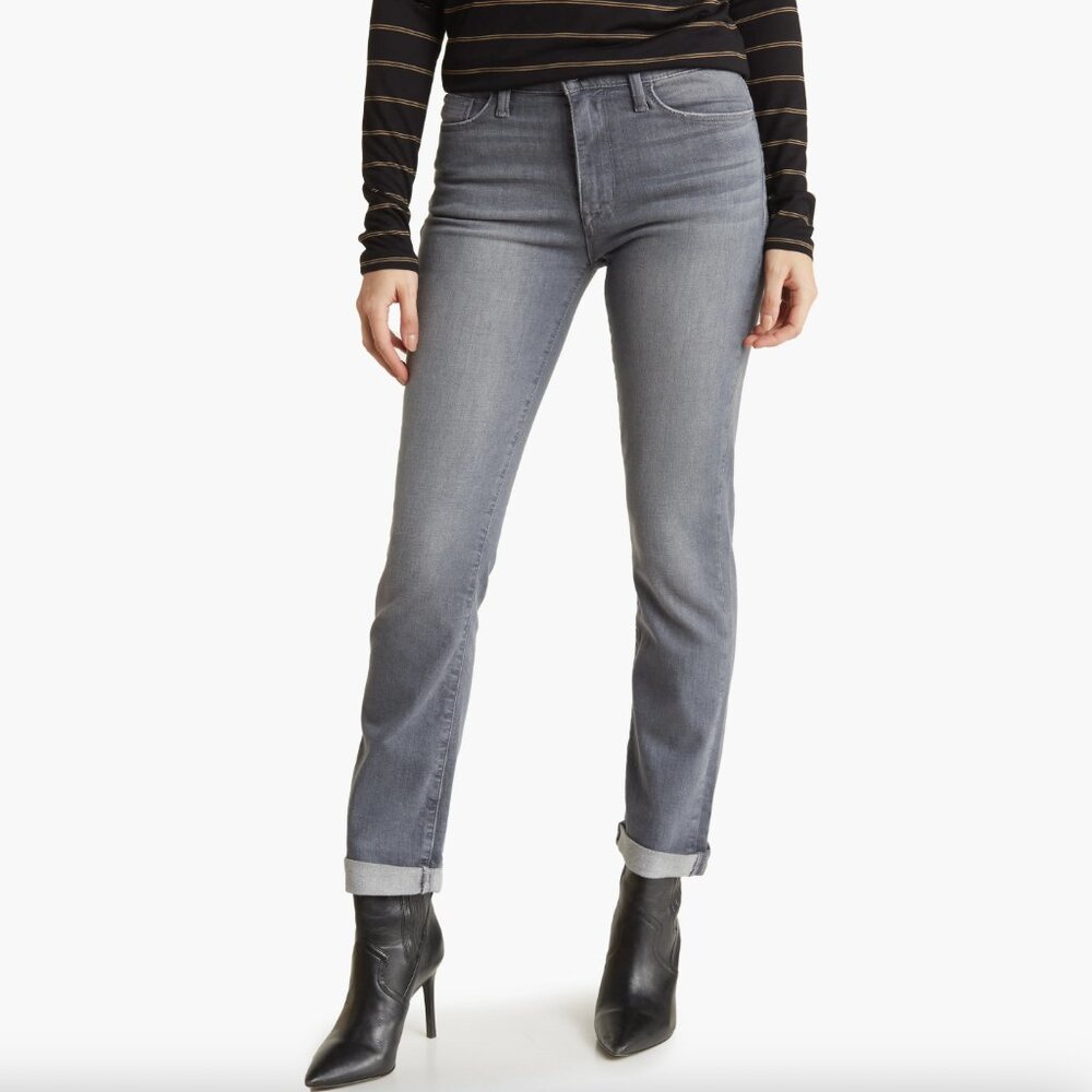 Hudson Jeans Blair High Waist Straight Crop Jeans in PEDAL size 27